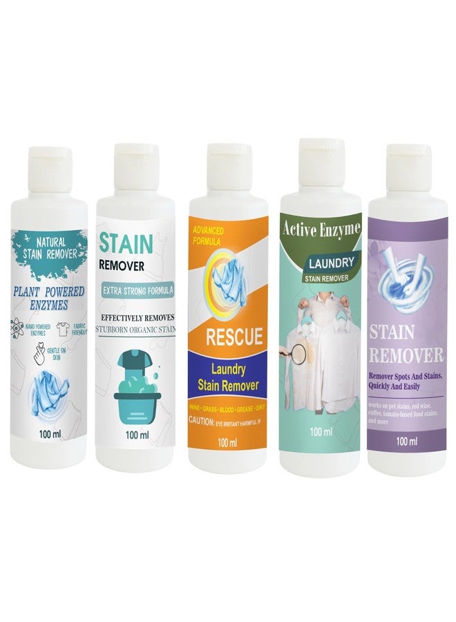 TOOVUS Stain Remover Combo Pack of Shirt, Doll, Orange, Pista and Purple Stain Remover | Multi-Surface Cleaning Solution for Clothes, Fabrics, Upholstery (100 g Each) - Image 1